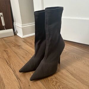 yeezy black sock boots